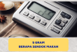 5 gram berapa sendok makan
